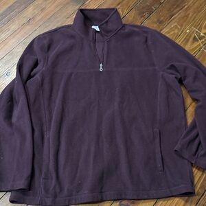 Croft & Barrow Men's Dark Maroon Zip-Up fleece